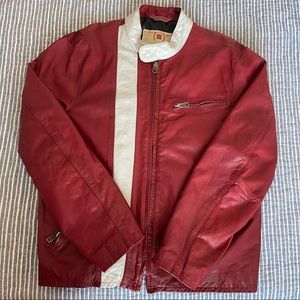 GAP Red Leather Jacket